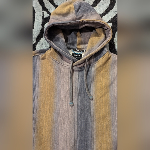 Stance Mercury striped hoodie- mens Large - Picture 3 of 5
